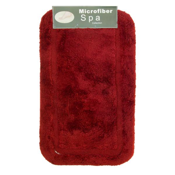 Коврик для ванной комнаты Zalel Lux Border 100х60 см, темно-бордовый