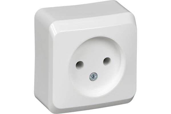 Розетка откр. уст. без з/к 16А/250В бел. ЭТЮД (67455)