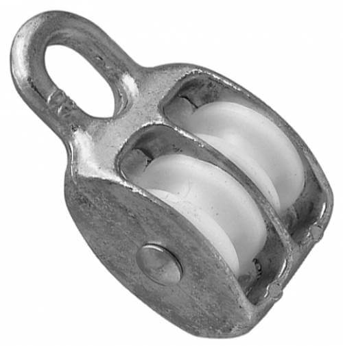 Блок двойной 50мм , нейлон, оцин.