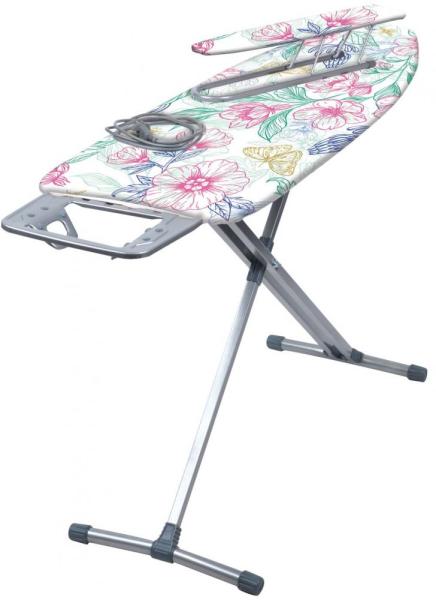 Доска гладильная Nika 10+, 122 x 40 см, цветы, Ника