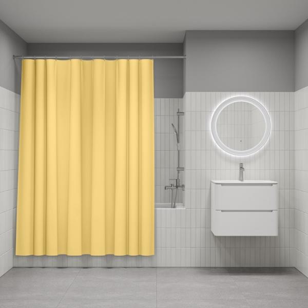 Штора для ванной комнаты Iddis P06PE18i11 180x200 см Pe, желтая