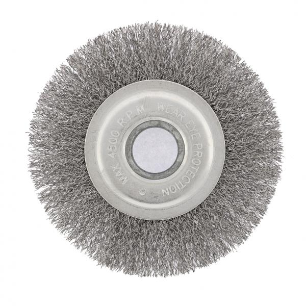 Щетка для УШМ ,150мм,посадка 22,2мм,"плоская",витая проволока (746647)(СИБРТЕХ)