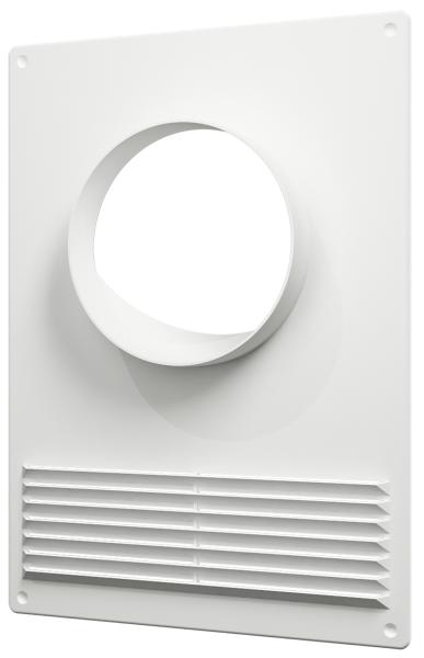 125ПТПР, Пластиковая торцевая площадка 180х250 с решеткой и фланцем D125 ERA