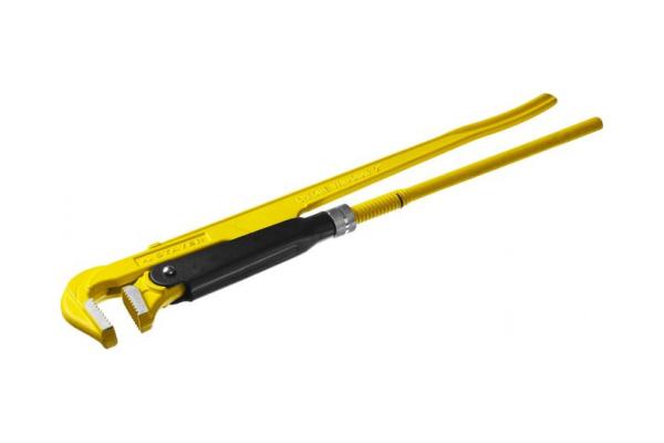 Ключ трубный рычажный №3, HERCULES-S, изогнутые губки, STAYER