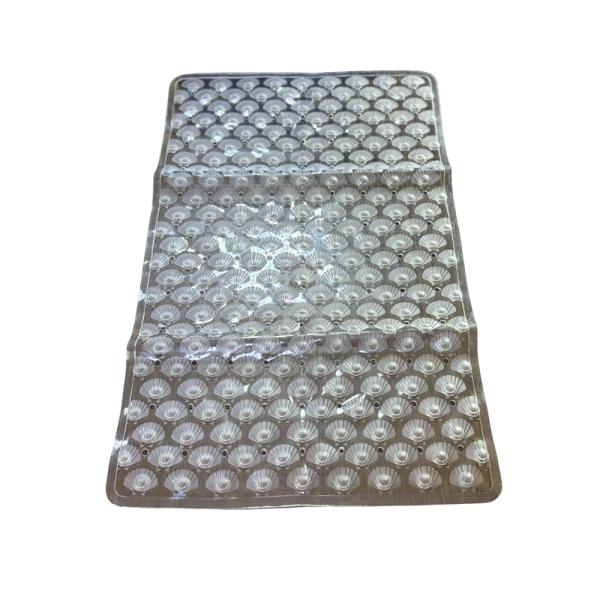 Коврик антискользящий в ванну Zalel Ракушки 62x37 см, прозрачный BR-6237