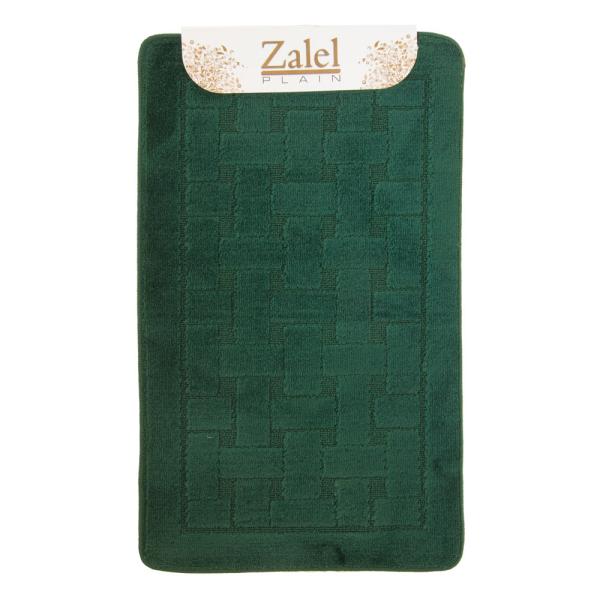 Коврик для ванной комнаты Zalel 100х60 см, темно-зеленый