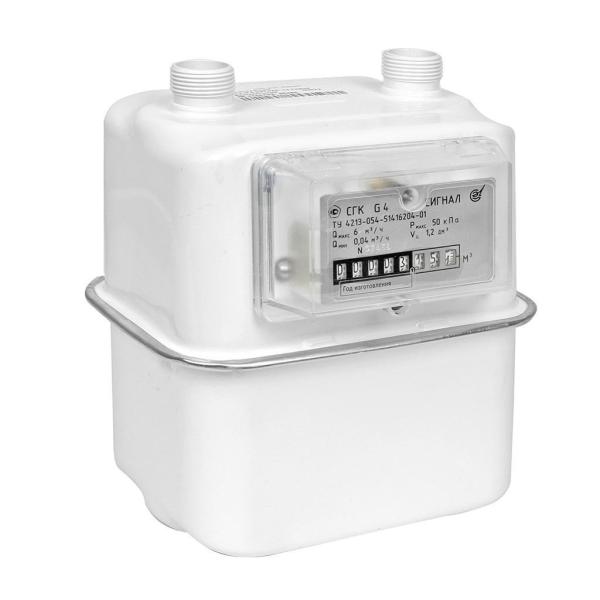 Счетчик газа Сигнал СГК-G4 (М30х2) левый-16