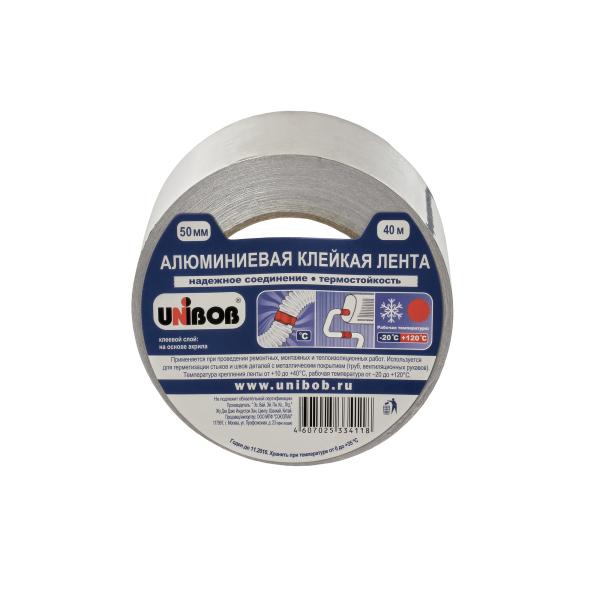 Алюминиевая клейкая лента Unibob, 50 мм x 40 м