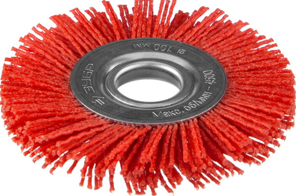 Щетка дисковая для УШМ, 100мм, нейлоновая проволока 1,2мм, ЗУБР