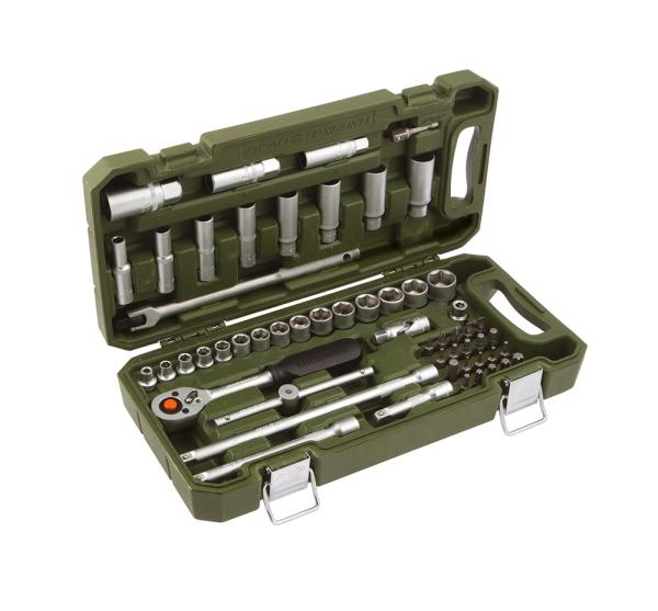 Набор головок и принадлежностей 3/8", Дело Техники, 55 предметов, 610755