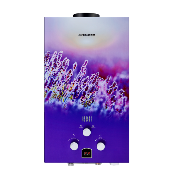 Водонагреватель проточный газовый EDISSON E 20 GD (Лаванда)