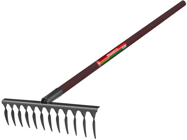 Грабли Молодость моя ,витой зуб, стальные с защитным покрытием, с черенком лакирован. (1004-12-Ч) (ЦИ)