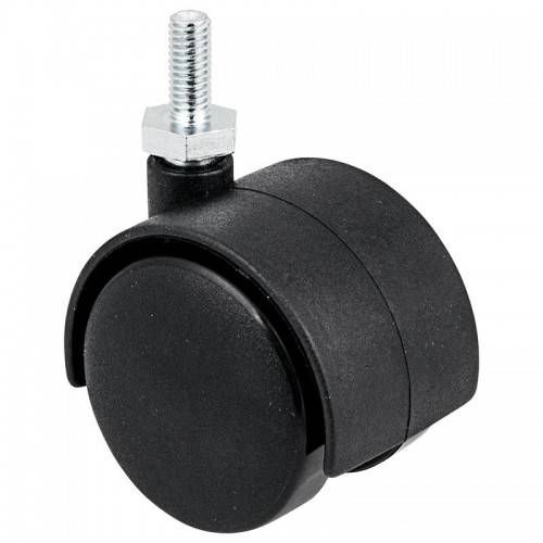 Колесо 40мм болт М8, черн. пластик, 6003040 М8