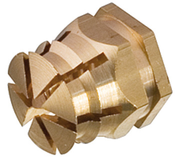 Распорная муфта М6 В=8/12 мм, латунь с акрилов. шариком, Hafele, 039.00.061