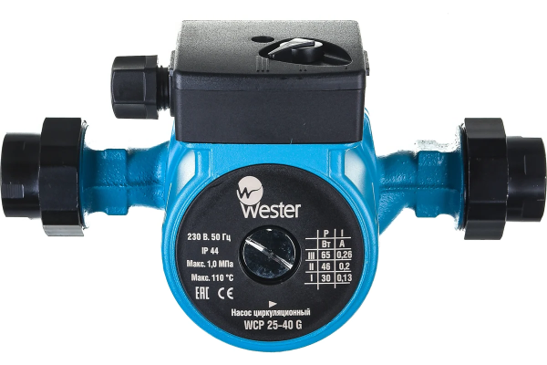 Насос циркуляционный Wester WCP 25-40G, 130 мм, с гайками