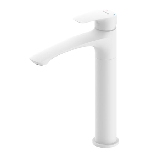 Смеситель для раковины Milardo Rora RORWT01M01 высокий, белый