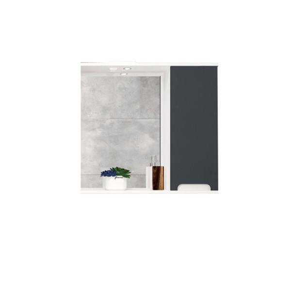 Шкаф зеркальный Eva Gold Vesta 75 графит