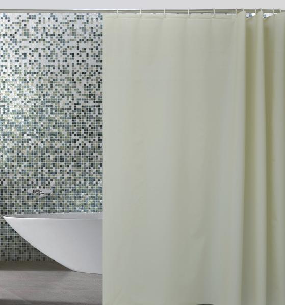 Штора для ванной комнаты Zalel YE 0001A 180x180 см Peva, бежевая