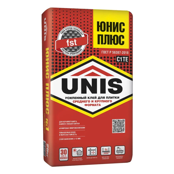 Клей UNIS Плюс 25 кг