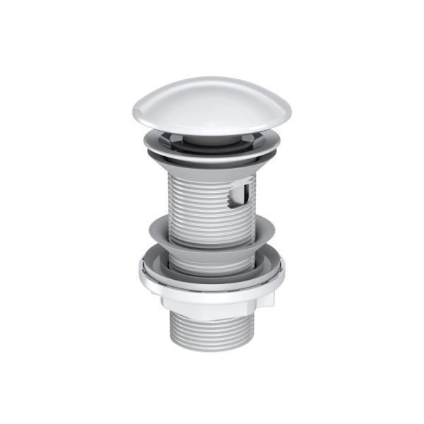 Донный клапан для раковины Santek 1WH50.1.800 с переливом белый