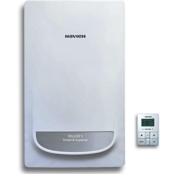 Котел газовый настенный Navien Deluxe S Coaxial-24K, двухконтурный, закрытая камера сгорания