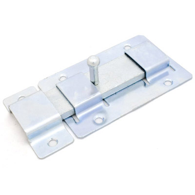 Задвижка дверная ЗД-02, Металлист, цинк, прямоугольный ригель