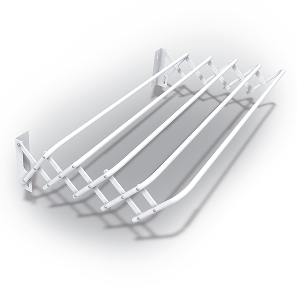 Сушилка для белья настенная Gimi Brio Super 80, длина 4 м, белая 1046