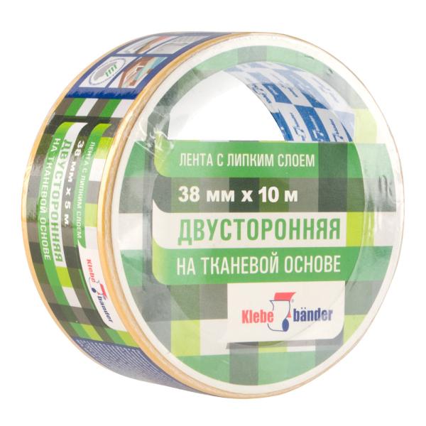 Двухсторонняя тканевая лента 38мм х 10м, Klebebander, KPV310T