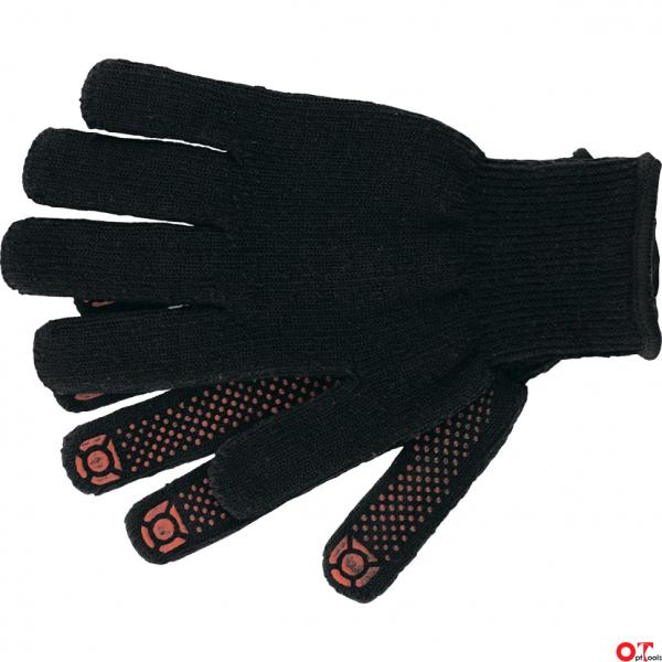 Перчатки трикотаж.хлопкоэфирные плюшевые,ПВХ точка,7кл (67769) (Сибртех)