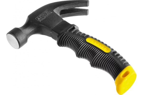 Молоток-гвоздодер, COMPACT, 225г, с фиберглассовой рукояткой, кованый, DIN 5109, STAYER Professional  (2026-225)