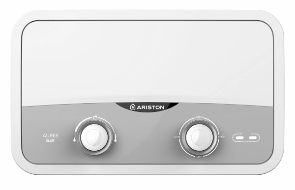 Водонагреватель электрический проточный Ariston AURES SF 5.5 COM, кран и душ