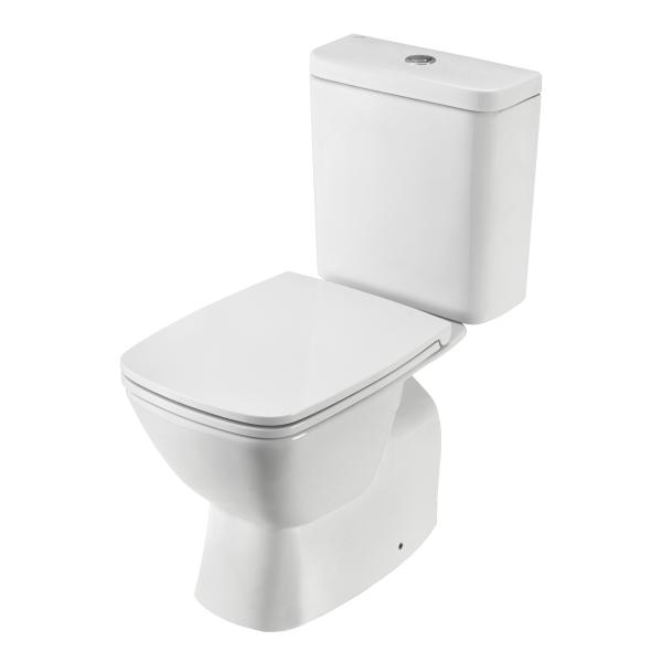 Унитаз-компакт Santek Нео 1WH302418 безободковый с сиденьем Soft Close Slim