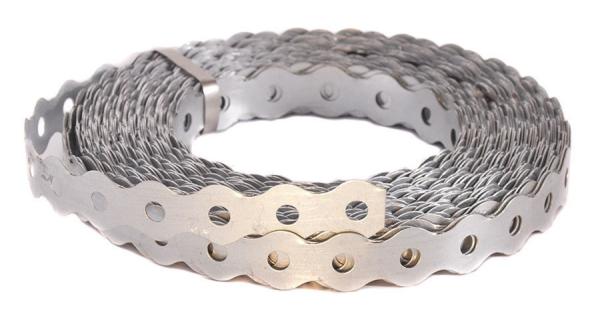 Лента перфорированная  LP_VLN 17х0,5 мм, 25 м, Волна оцинкованная