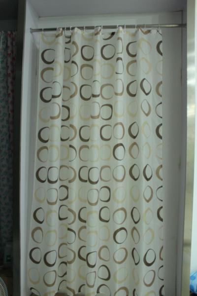 Штора для ванной комнаты Zalel ECO YQL1285 180x200 см полиэстер, белая