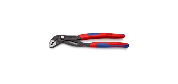 Клещи переставные 250 мм Cobra, фосфотированные, зев 50 мм, 2-компонентные ручки, Knipex