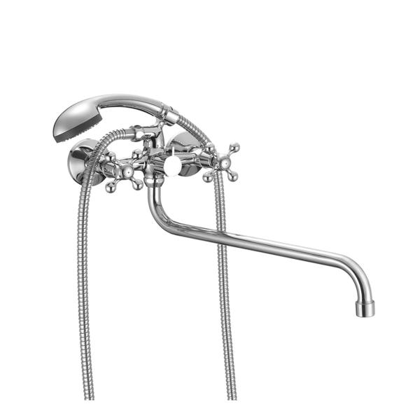 Смеситель для ванны Milardo Duplex DUPSB02M10, длинный излив