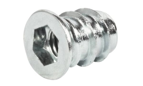 Ввинчиваемая муфта М6/10х13 мм, оцинк., Hafele, 030.10.863