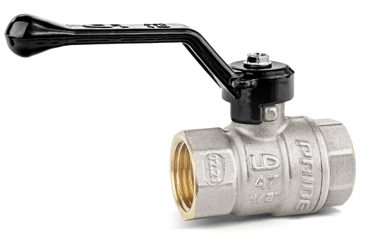 Кран шаровой для воды 1/2" Г-Г-Р LD Pride латунь никелированная (18)
