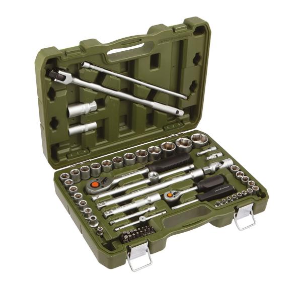 Набор головок и принадлежностей 1/4", 1/2", Дело Техники, 62 предмета, 620762