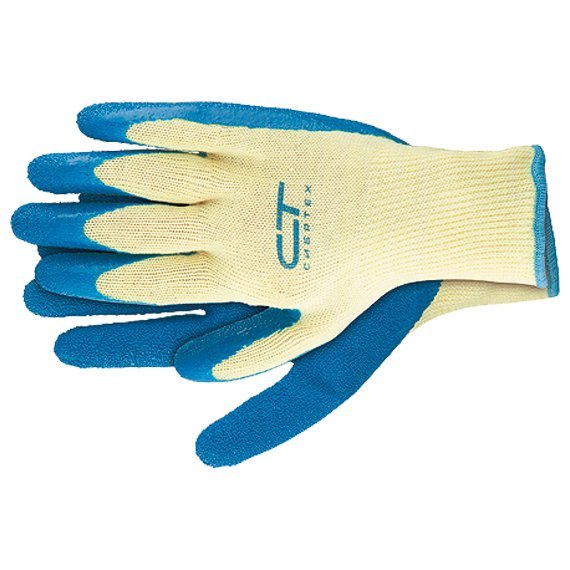 Перчатки х/б латексное рельефное покрытие, L (677525) (Сибртех)