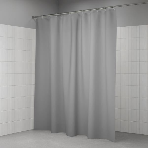 Штора для ванной комнаты Iddis BL07P24i11 240x200 см полиэстер, серая