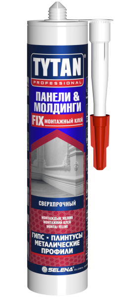 Клей монтажный каучуковый д/молдингов и панелей Tytan Professional 310мл, бежевый