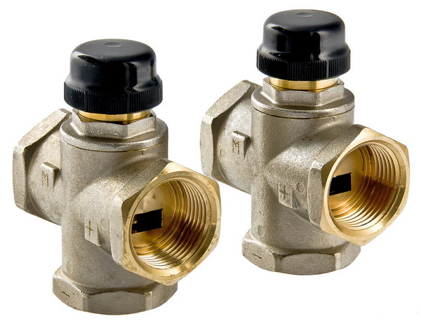 Клапан трехходовой смесительный 1" Valtec MR01 (с боковым смешиванием)