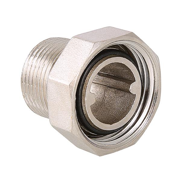Полусгон с накидной гайкой 1/2" нар. Valtec латунь никелированная