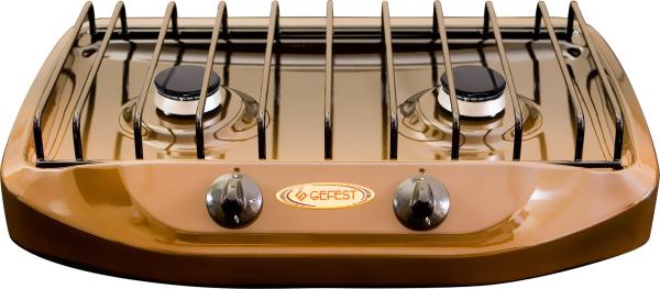 Плита кухонная настольная газовая GEFEST 2 700-02 коричневая