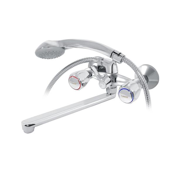 Смеситель для ванны Varion Парма 7014182 длинный плоский излив