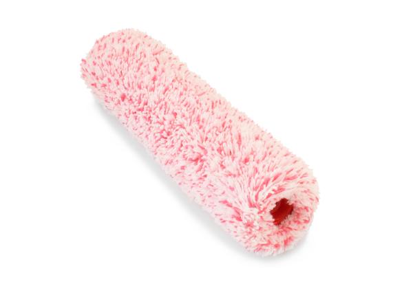 Ролик "Полиакрил" красно-белые нити, сшитый, ворс 18мм, бюгель 8мм, 44х250мм (арт.84522502) Color Expert