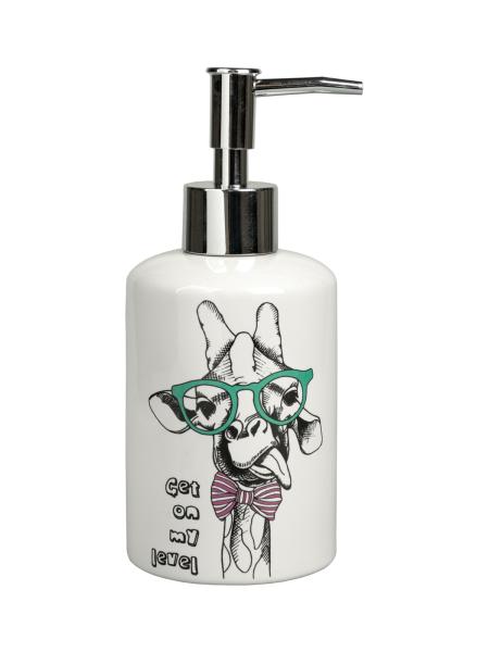 Дозатор для жидкого мыла АкваЛиния Happy Giraffe белый BCE0083AA-LD