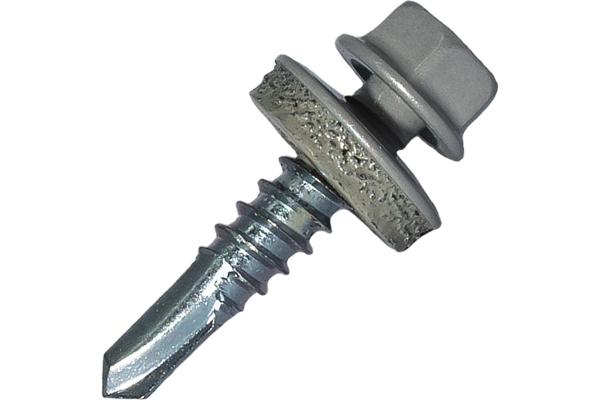 Саморез Ш.Г.К. 5,5*25мм RAL 9006 Бело-алюминиевый, (шт), Daxmer