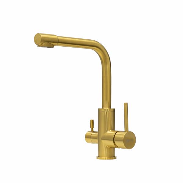 Смеситель для кухни Lemark Expert под фильтр LM5061G золото